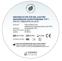 Lade das Bild in den Galerie-Viewer, air20 PRO Wechselfilter F500 (50er)