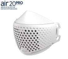 Lade das Bild in den Galerie-Viewer, Medizinische Gesichtsmaske air20PRO white/white (Anti-Brillenbeschlag)