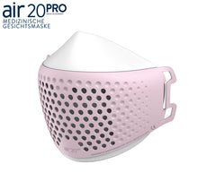 Lade das Bild in den Galerie-Viewer, Medizinische Gesichtsmaske air20PRO white/rosy (Anti-Brillenbeschlag)