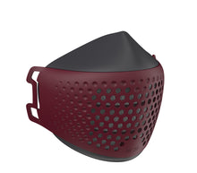Lade das Bild in den Galerie-Viewer, Medizinische Gesichtsmaske air20PRO dark/burgundy (Anti-Brillenbeschlag)