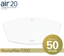 Lade das Bild in den Galerie-Viewer, air20 Wechselfilter F200 (50 Stück)