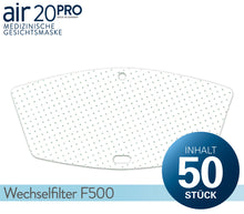 Lade das Bild in den Galerie-Viewer, air20 PRO Wechselfilter F500 (50er)