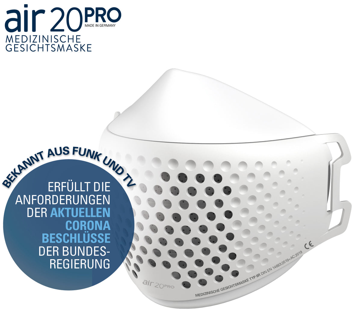 Produktneuheit air20 PRO Medizinischer Mund-Nasen-Schutz