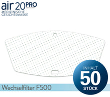 Lade das Bild in den Galerie-Viewer, air20 PRO Wechselfilter F500 (50er)
